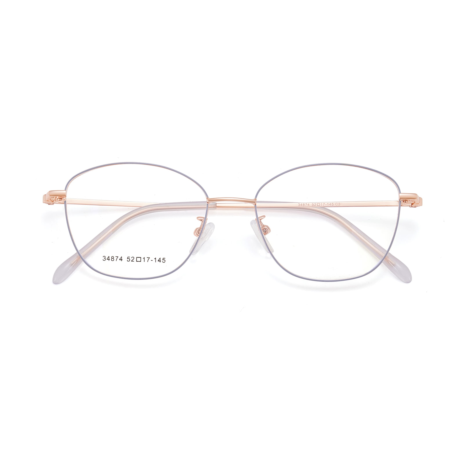 34874 Retro Thin Frame Alloy Glasses