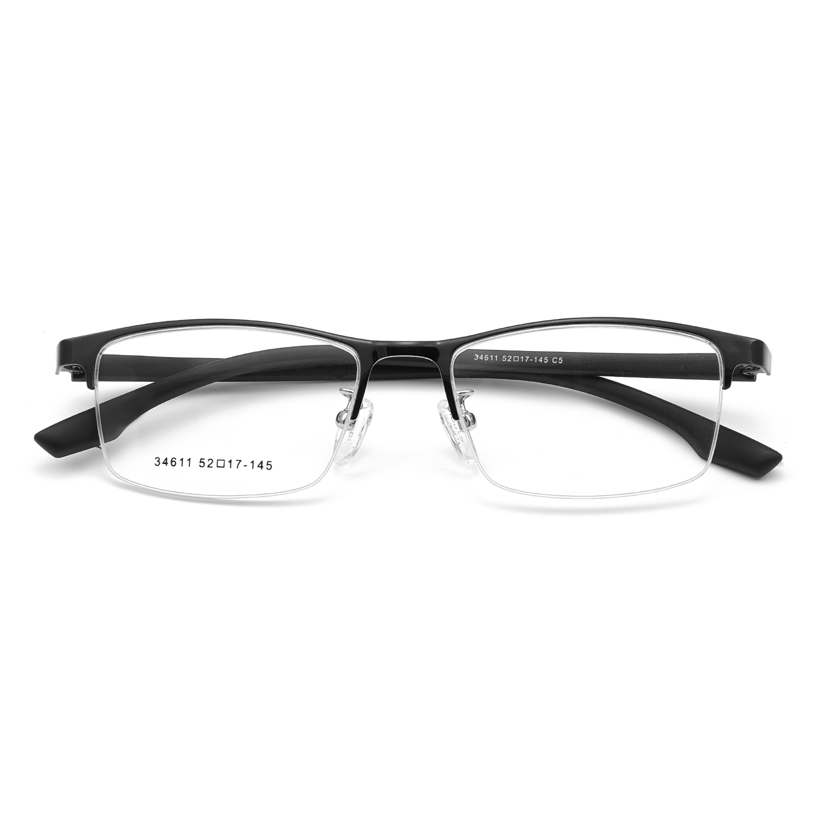 34611 Minimalist Half-Frame Hypoallergenic Alloy Glasses