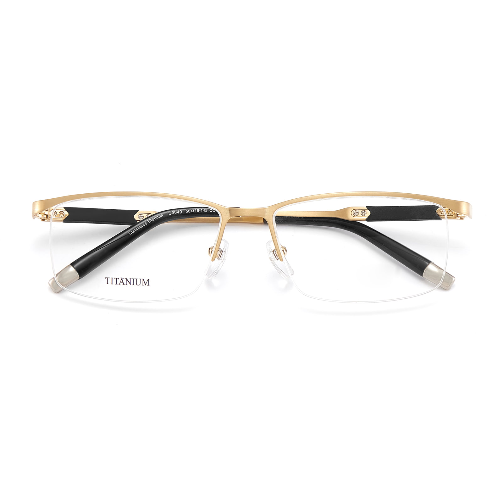S9049 High-End Half-Frame Non-Deformable Pure Titanium Glasses