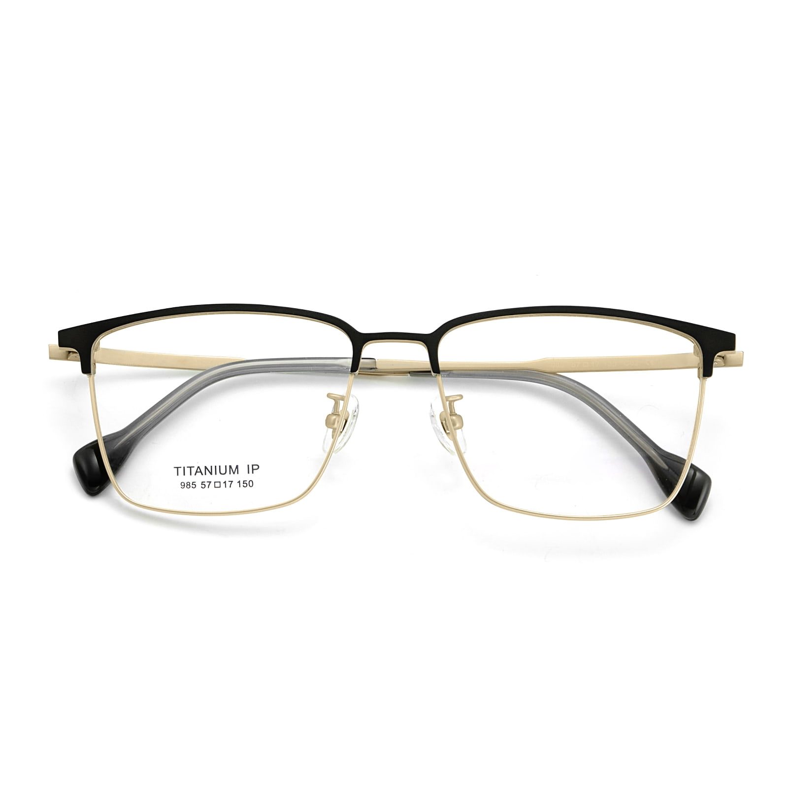 985 Thickened Eyebrow Line Electroplated Frame Pure Titanium Glasses