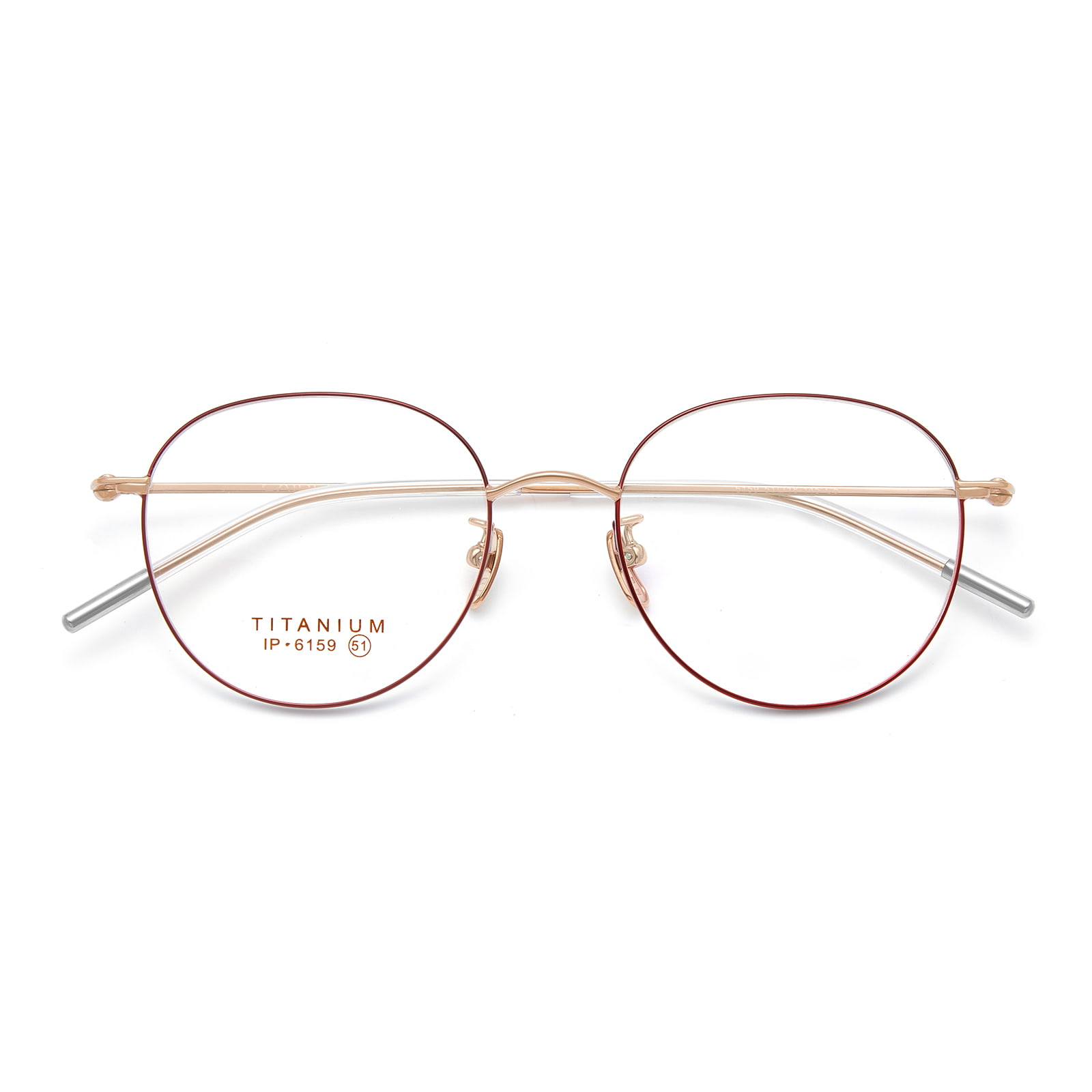 6159 Oval Fine Titanium Glasses