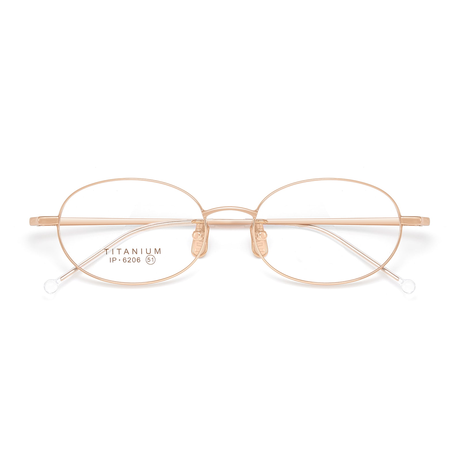 6206 Soft Curved Outward Expansion Pure Titanium Glasses