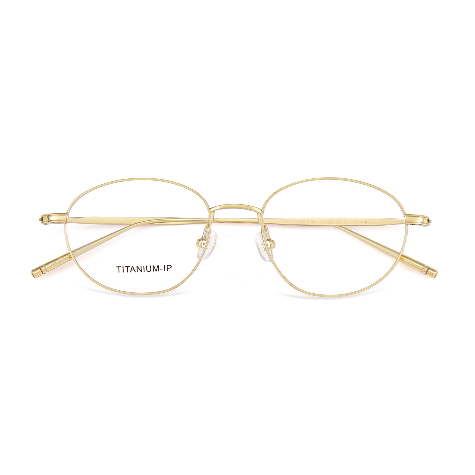2A39 Narrow Frame Adjustable Nose Pads Pure Titanium Glasses