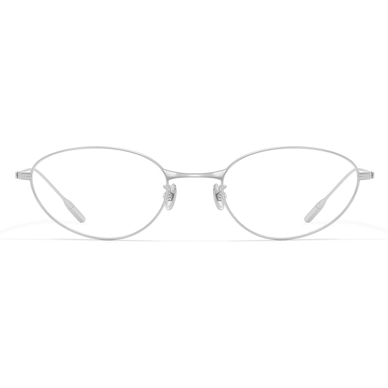 Fade Oval Cat-Eye Color Rich Pure Titanium Glasses
