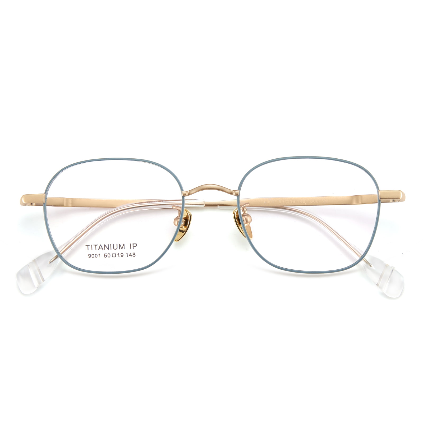 9001 Polygonal Simple and Solid Pure Titanium Glasses