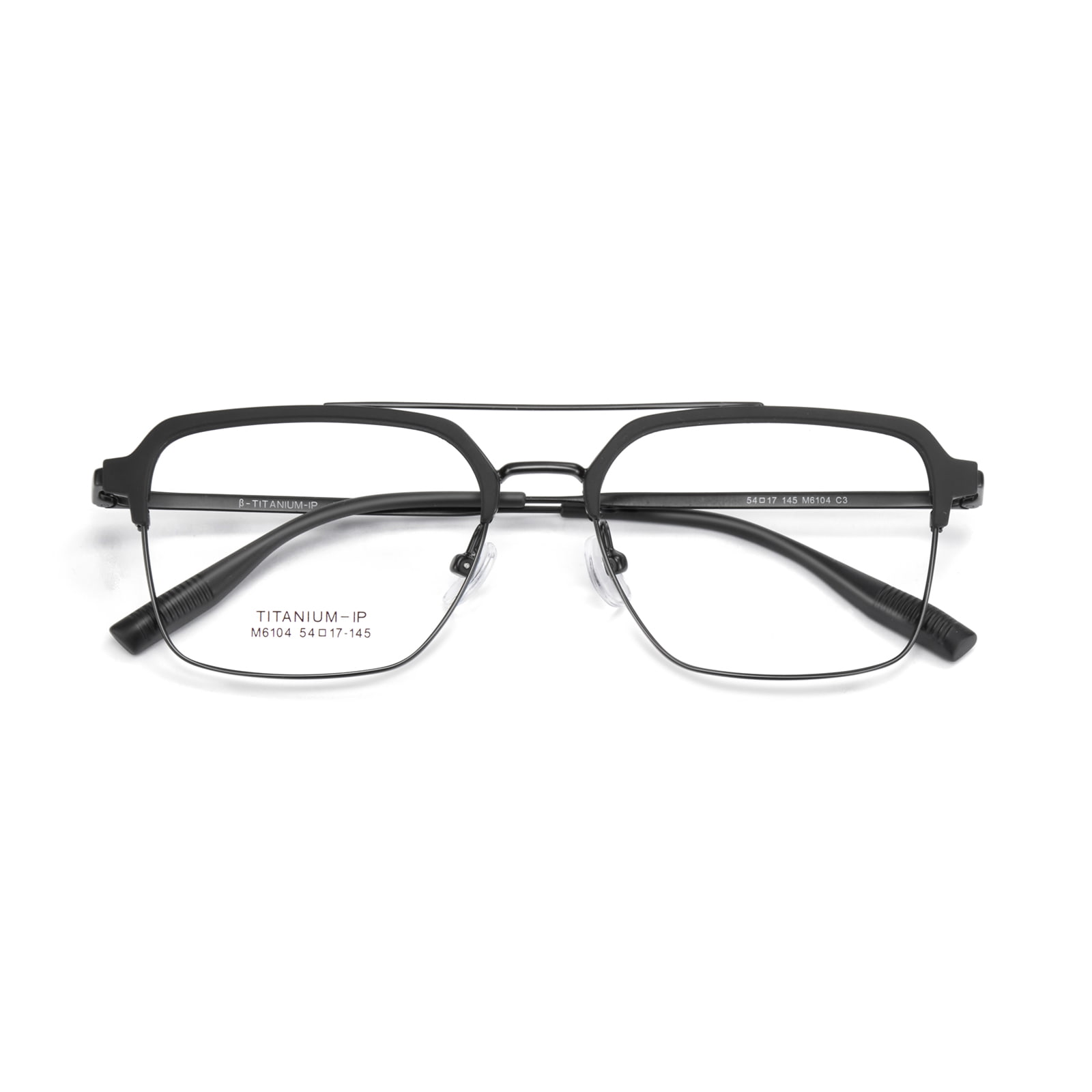 M6104 Double Beam Non-Fading Glossy β Titanium Glasses