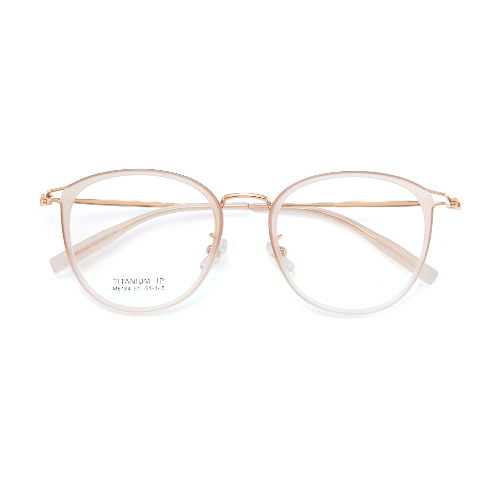 M6184 Artistic Gold Glue Hollow β Titanium Glasses