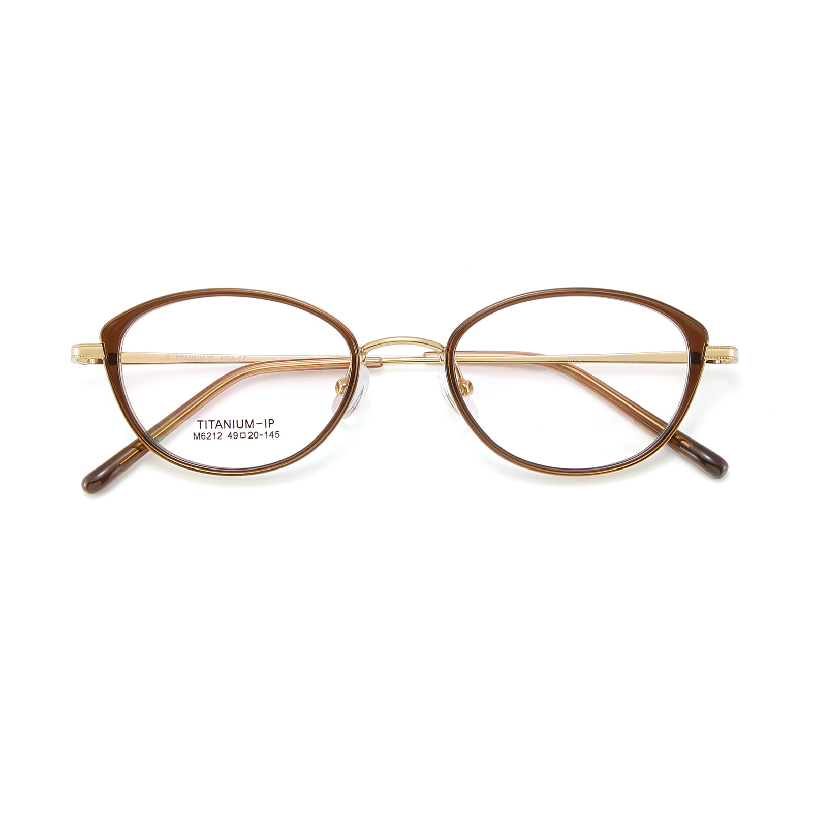M6212 Wide-Rimmed Soft Curve β Titanium Glasses