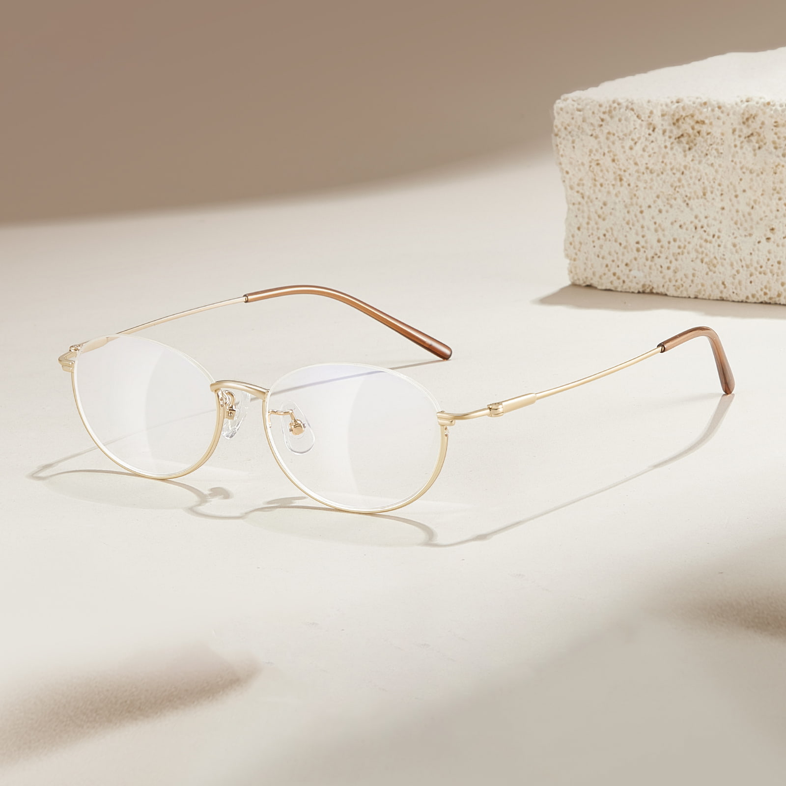 58201 Exquisite Inverted Half Frame Alloy Glasses