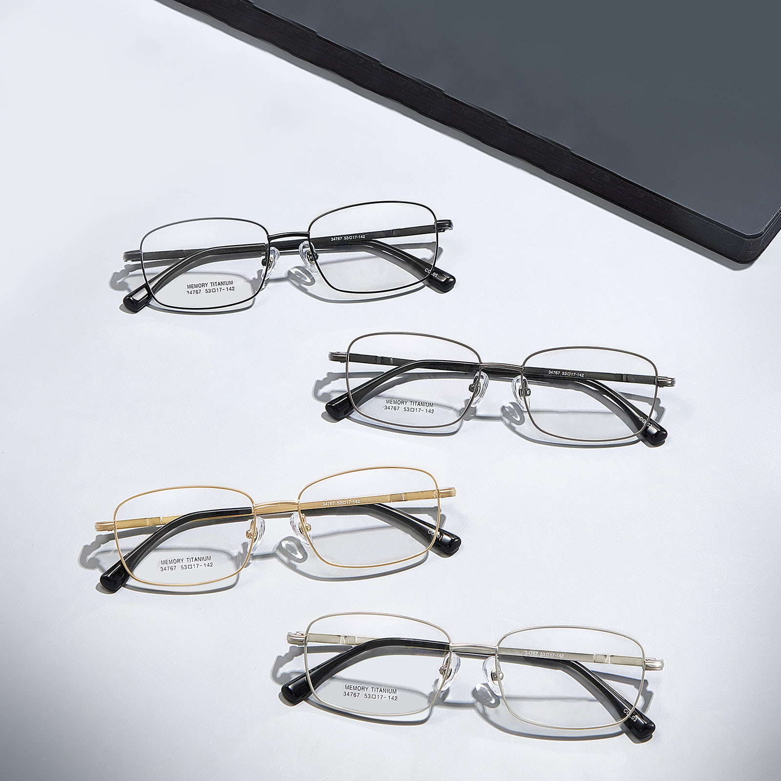 34767 Workplace Memory Titanium Anti-Extrusion Alloy Glasses