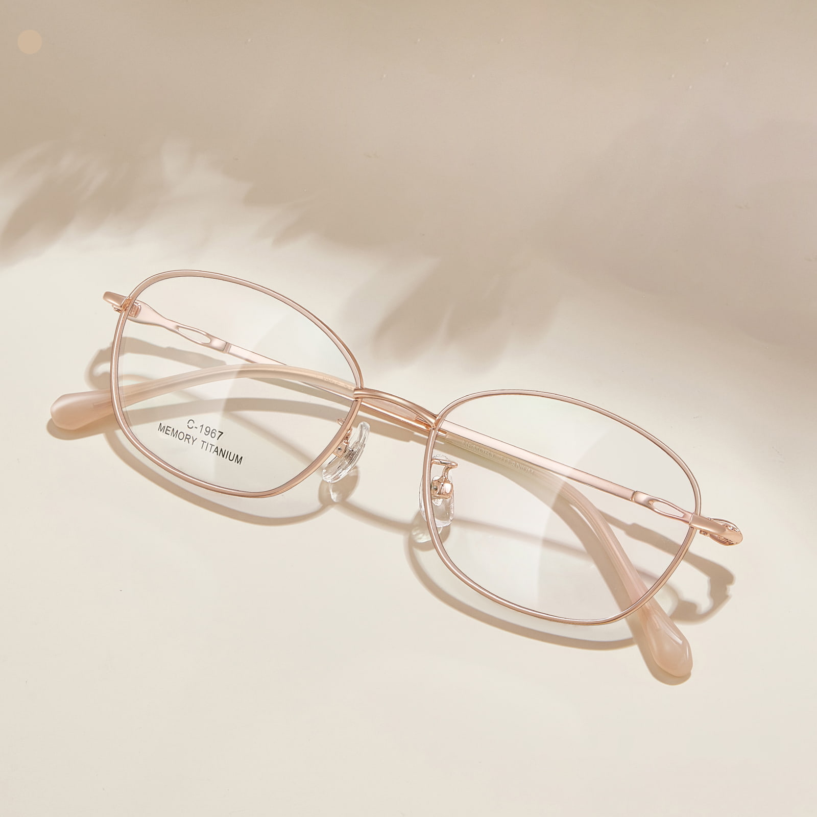 1967 Daily Bow Design Alloy Glasses
