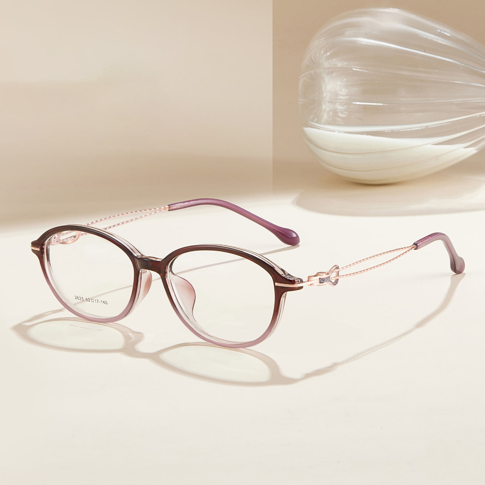 2625 Sweat-Resistant Glitter Inlaid TR90 Glasses