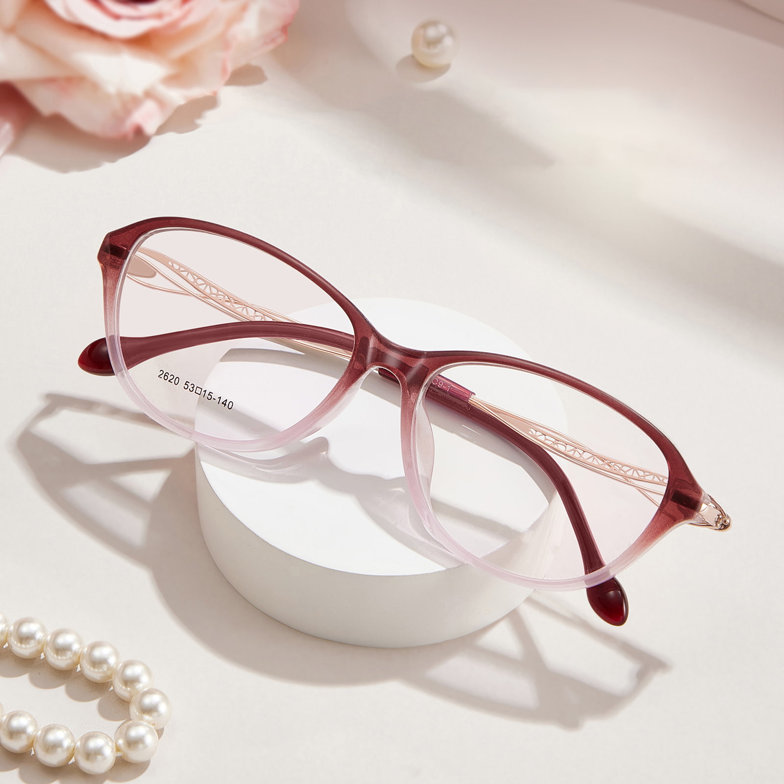 2620 Wide-Rimmed Frame Without Pressing The Ears TR90 Glasses