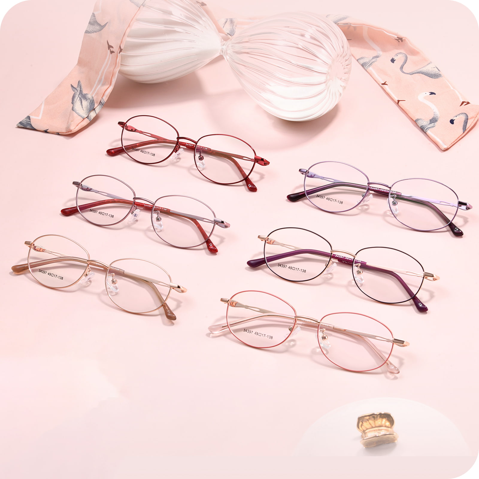 34397 Everyday Oval Full Frame Alloy Glasses