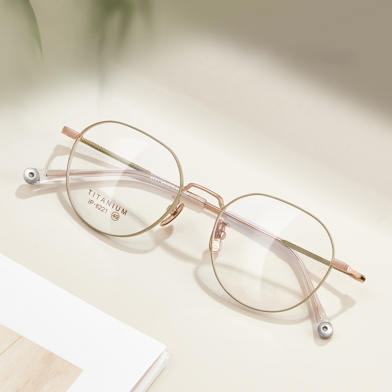6221 Gentle And Compact Non-Oxidized Pure Titanium Glasses