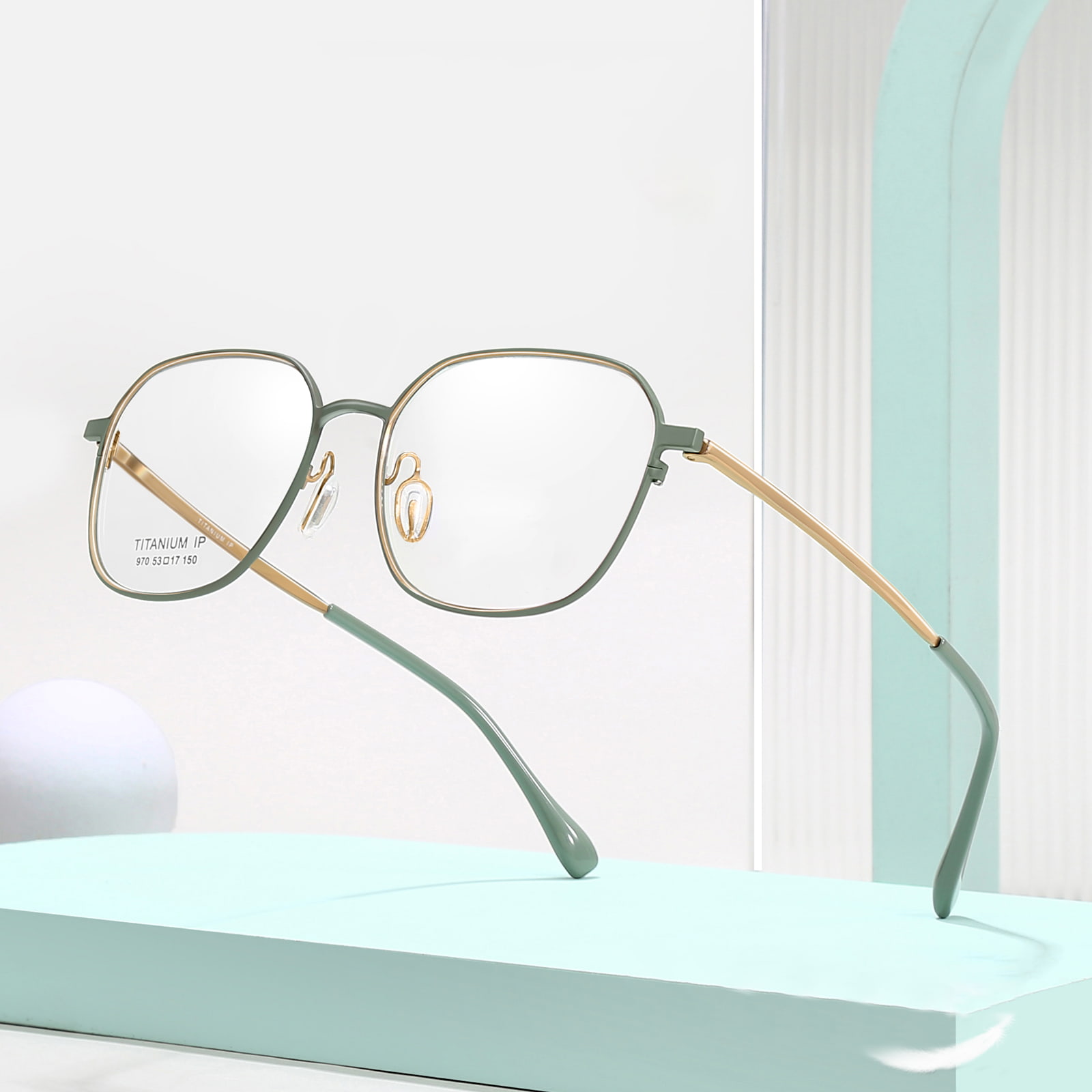 970 Delicate, Traceless, Sweat-Resistant Pure Titanium Glasses