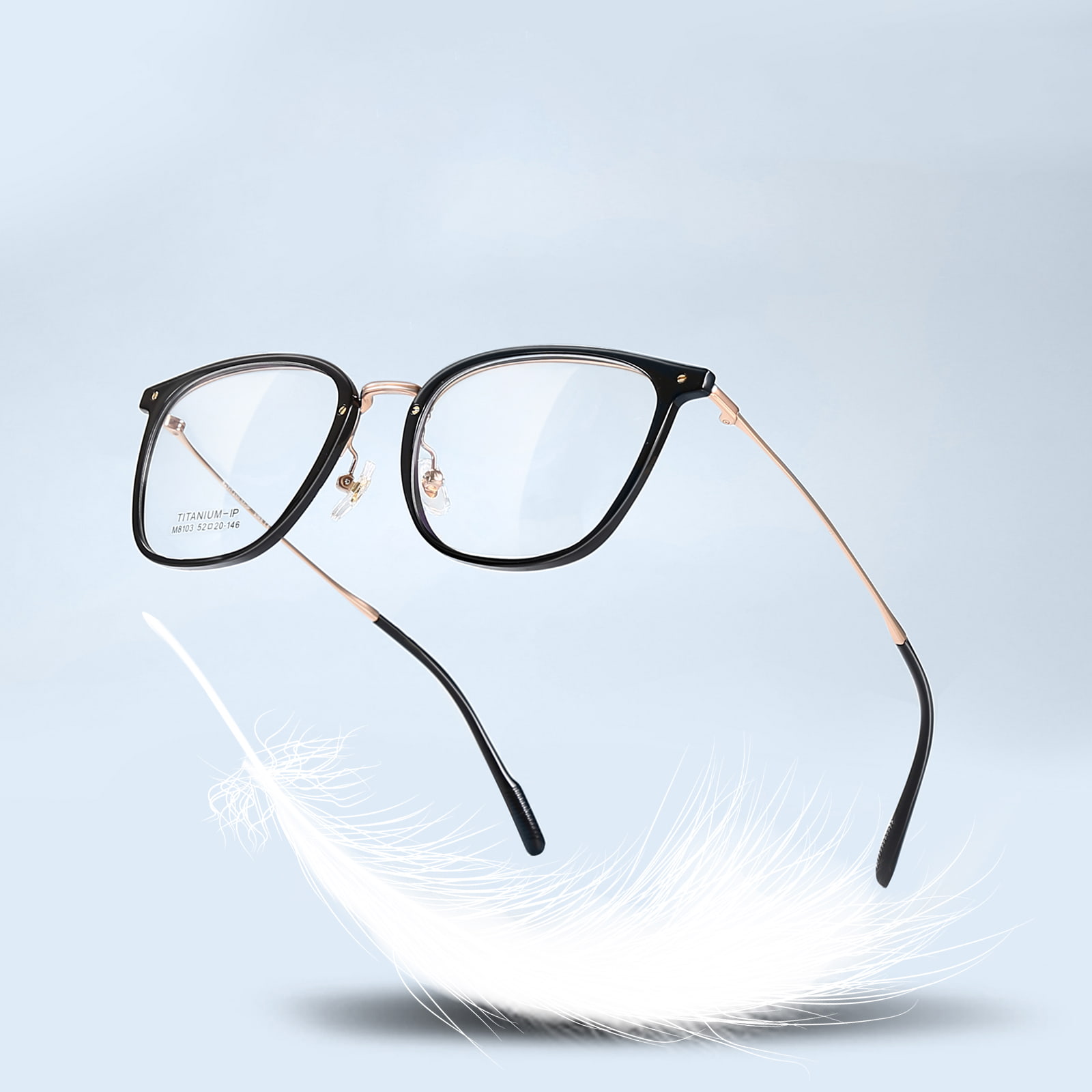 M8103 Drop-Resistant, Clear, Non-Deformable β-Titanium Glasses