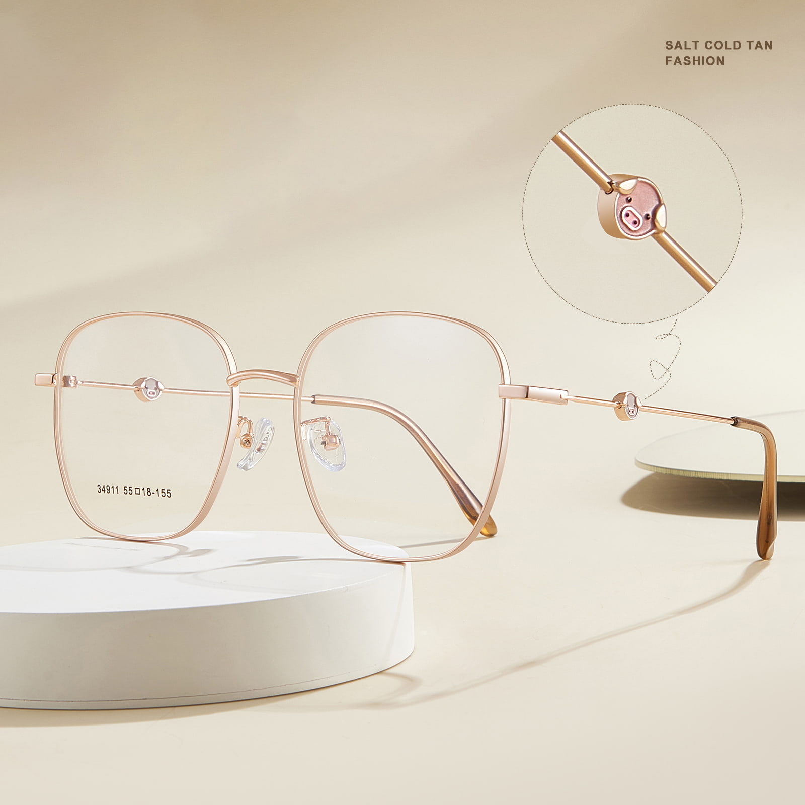 34911 Cute Non-Fading Light Alloy Glasses