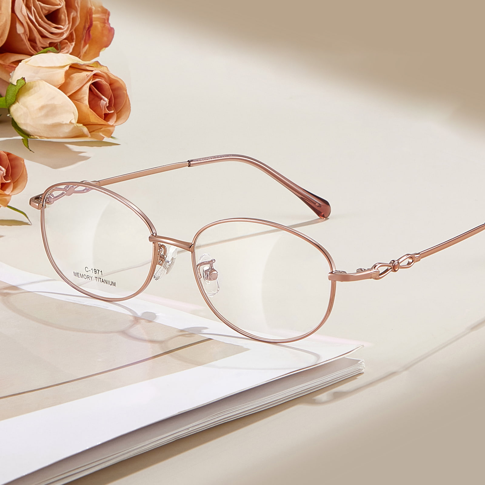 1971 Commuter Delicate Memory Titanium Alloy Glasses
