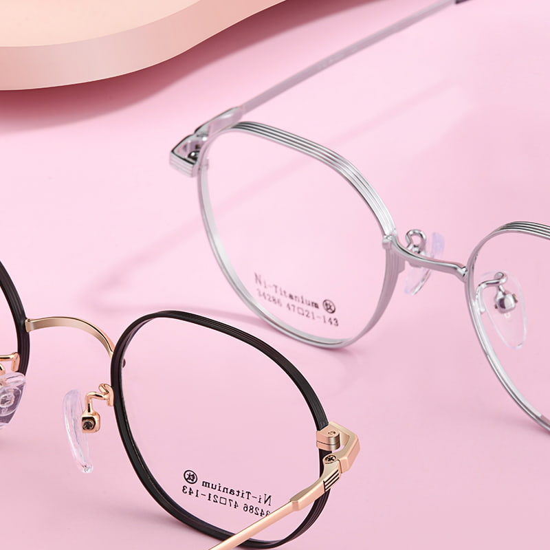 34286 Casual Polygonal Alloy Glasses