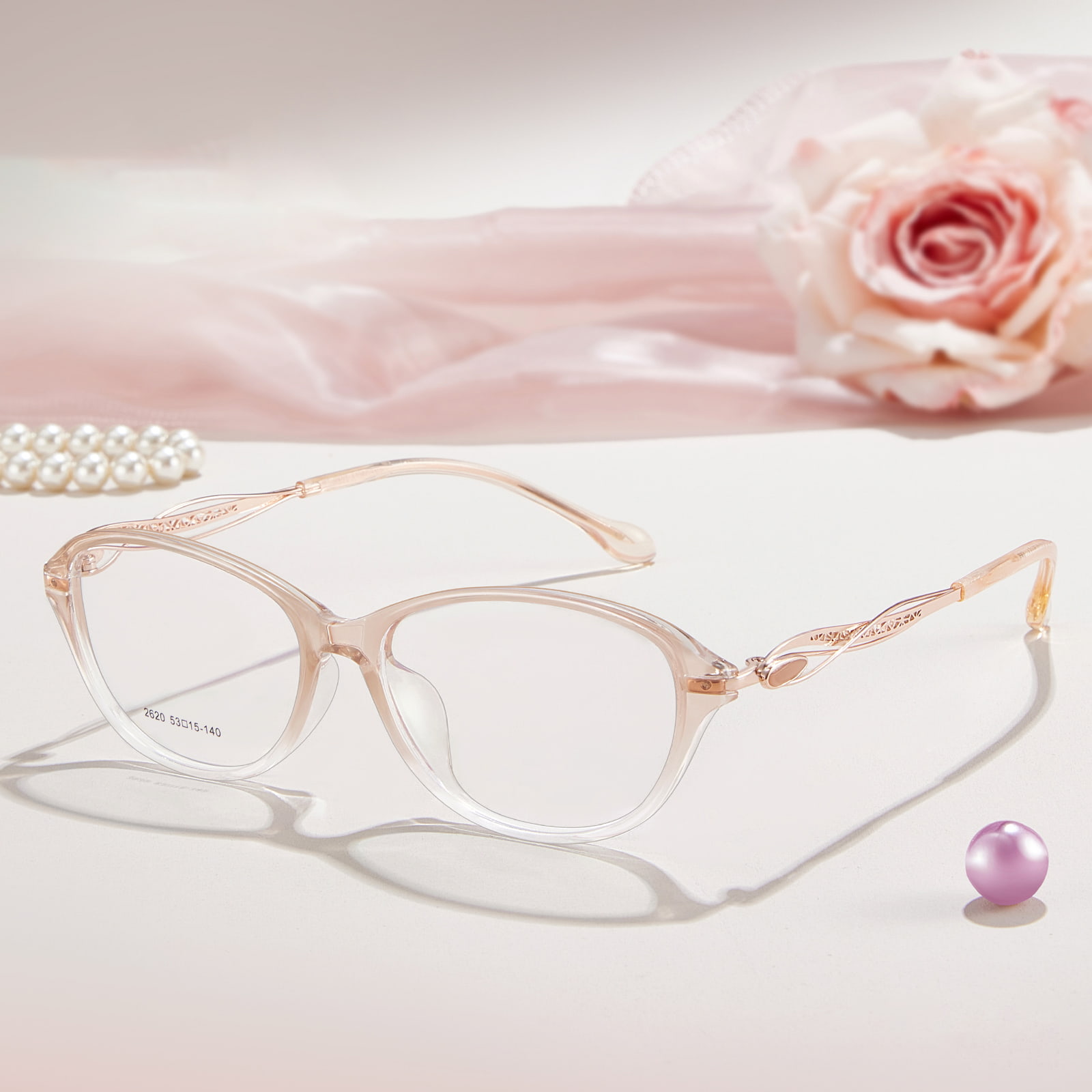 2620 Wide-Rimmed Frame Without Pressing The Ears TR90 Glasses