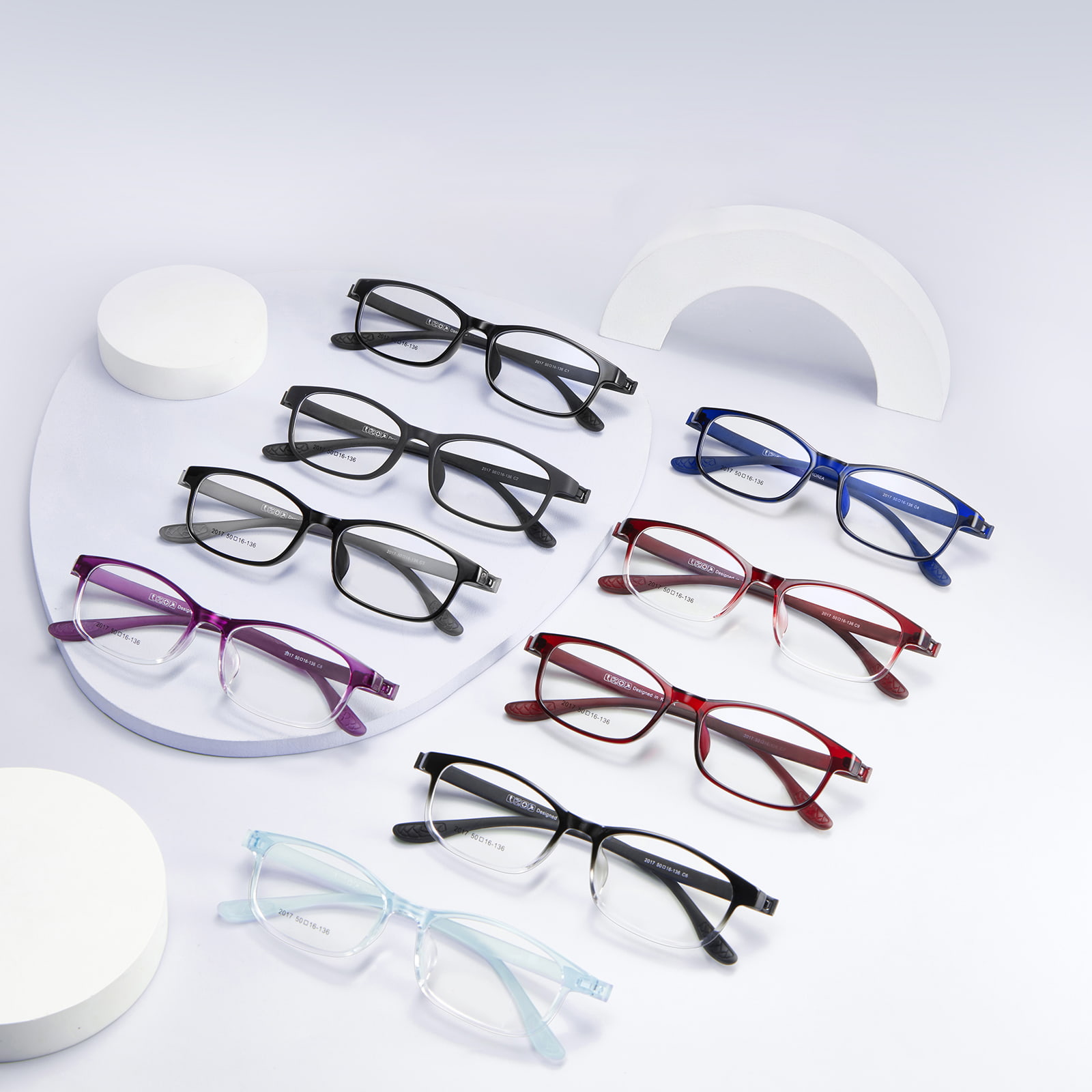 2017 Clip-On, Drop-Resistant And Wear-Resistant TR90 Glasses