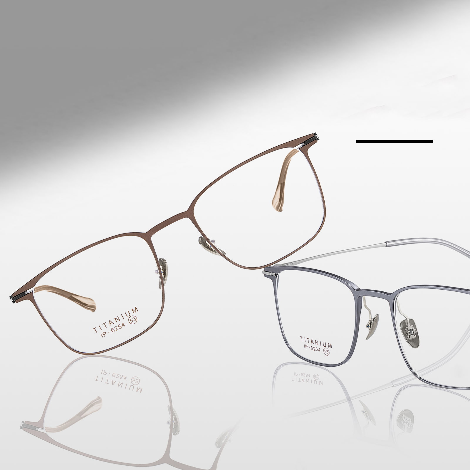 6254 Seamless Durable Pure Titanium Glasses