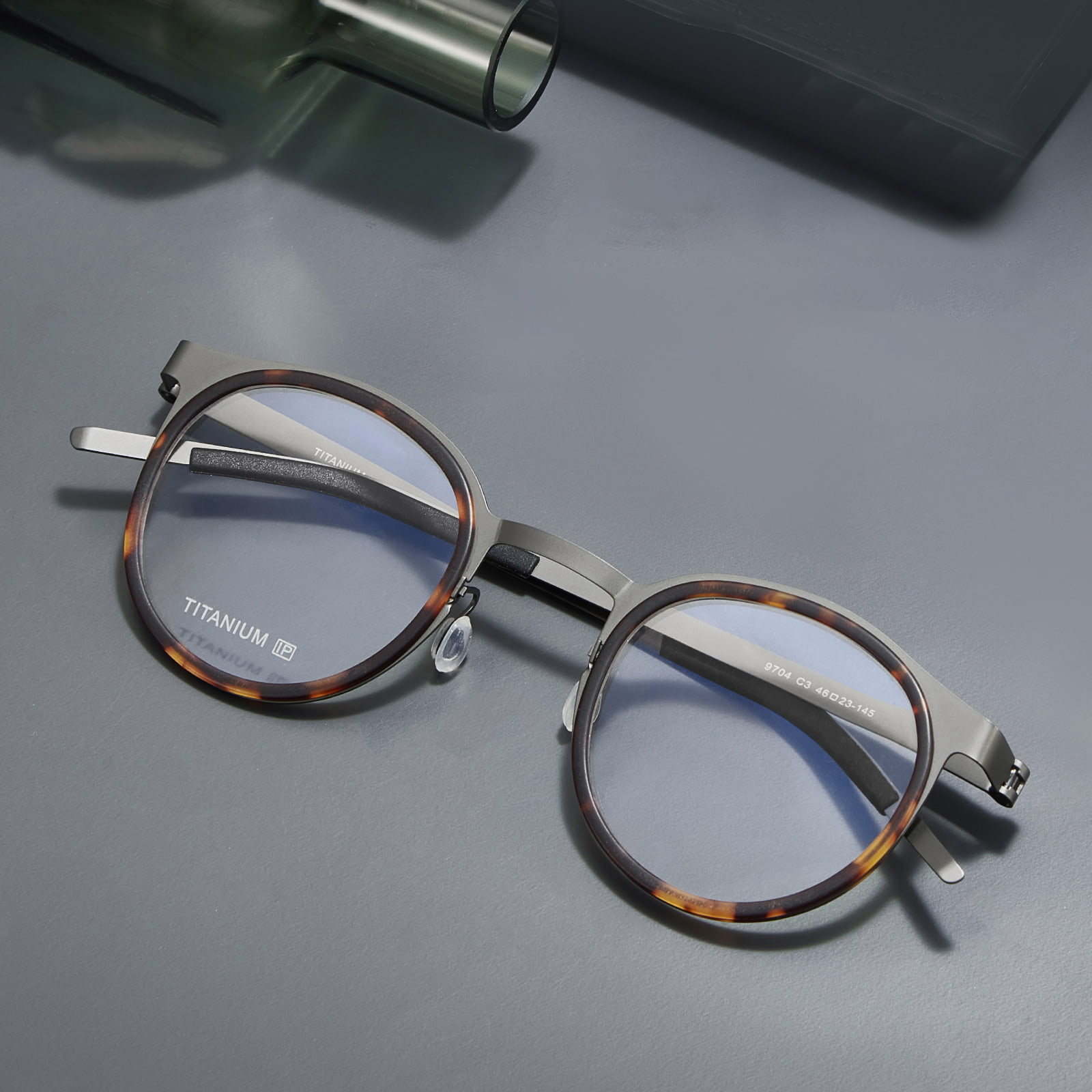 9704 Separate Rim Screwless Pure Titanium Glasses