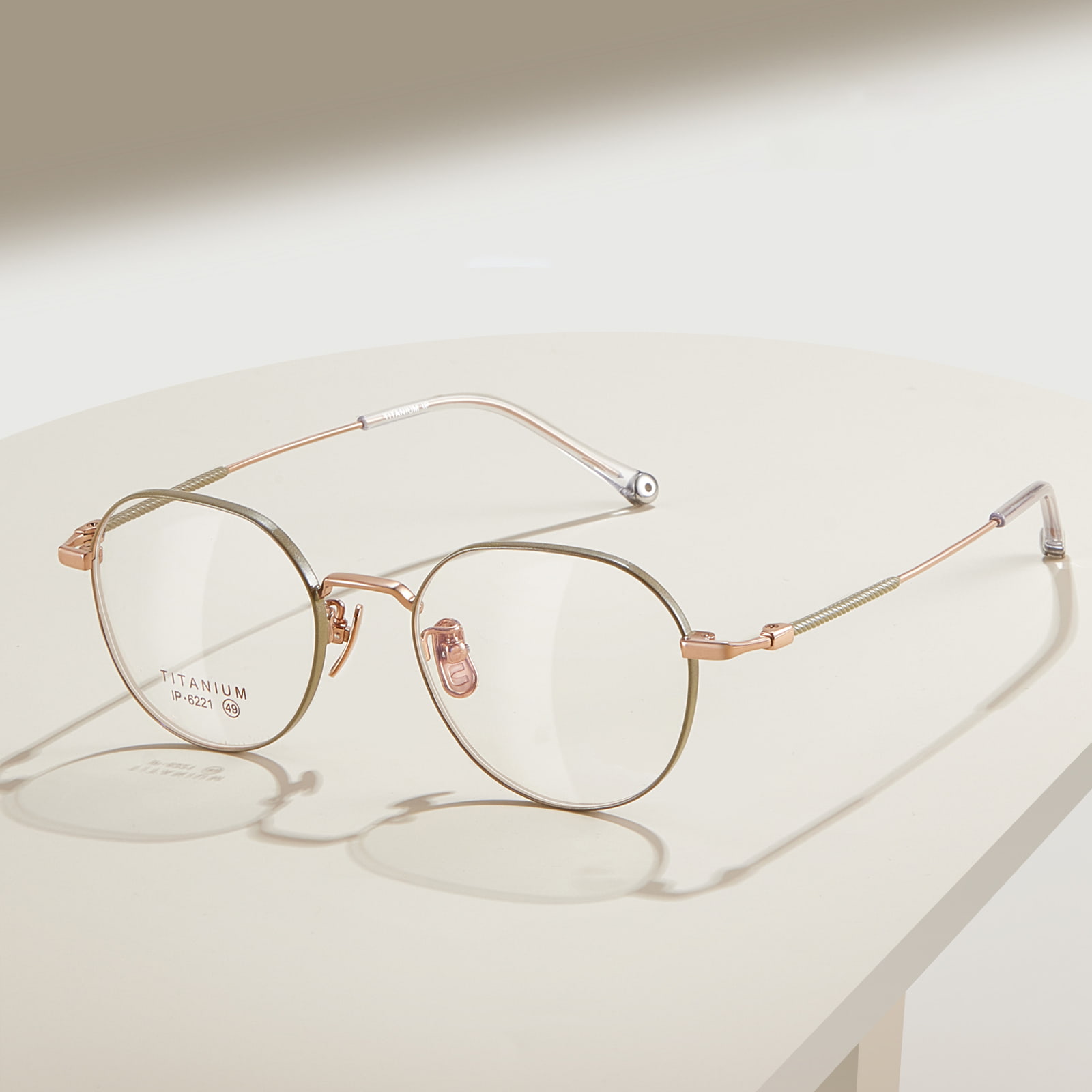6221 Gentle And Compact Non-Oxidized Pure Titanium Glasses