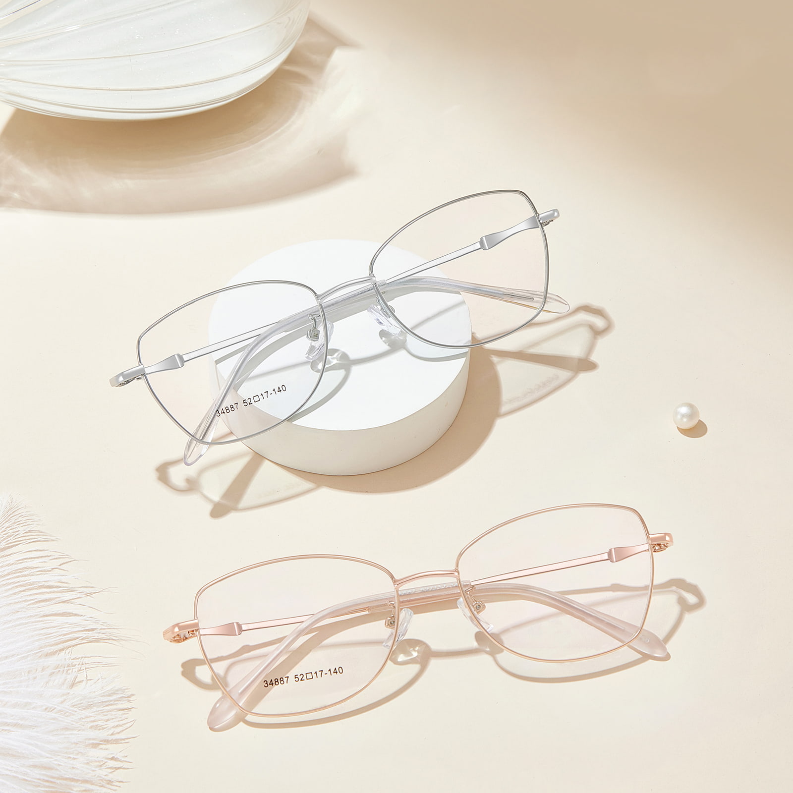 34887 Sweet Hypoallergenic Comfortable Alloy Glasses