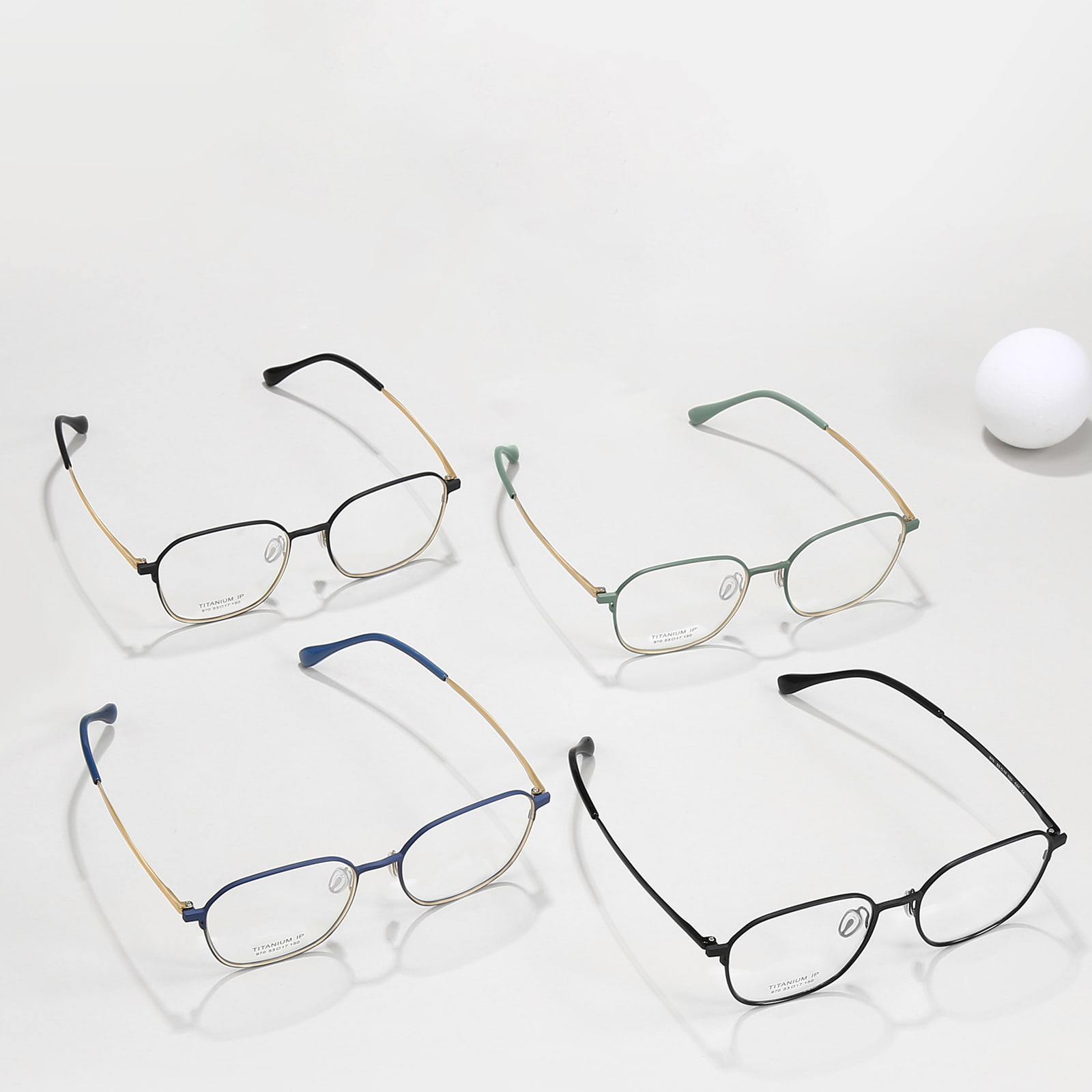 970 Delicate, Traceless, Sweat-Resistant Pure Titanium Glasses
