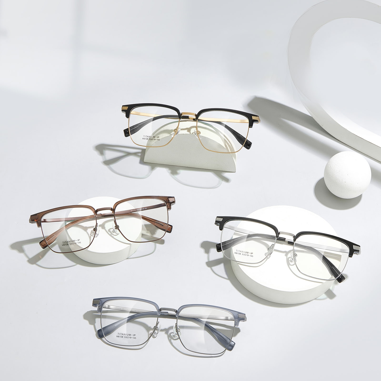 M6138 Stable and Corrosion-Resistant Embossed β Titanium Glasses