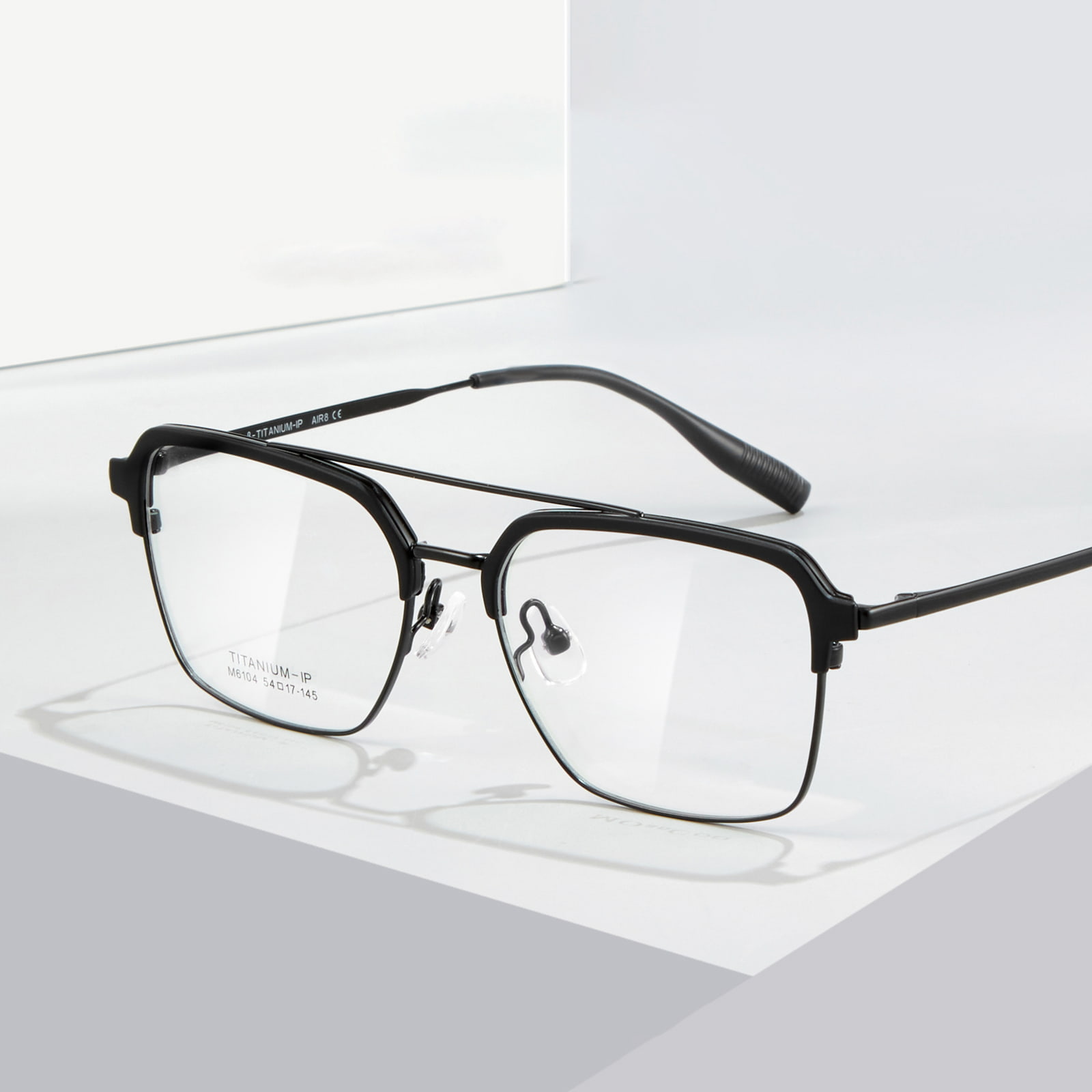 M6104 Double Beam Non-Fading Glossy β Titanium Glasses