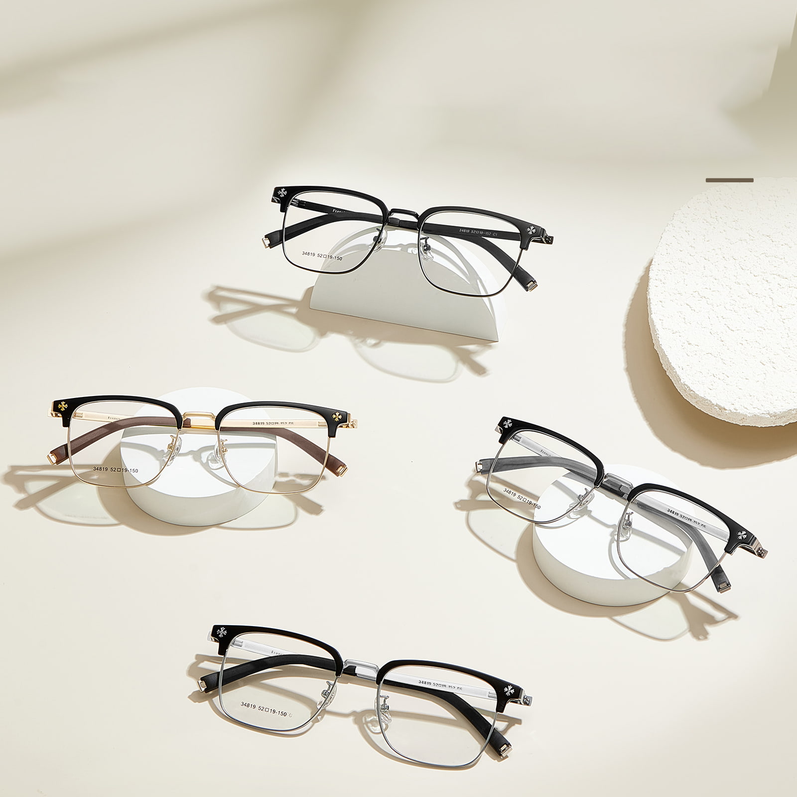 34819 Light Luxury High Elastic Bio Steel Alloy Glasses