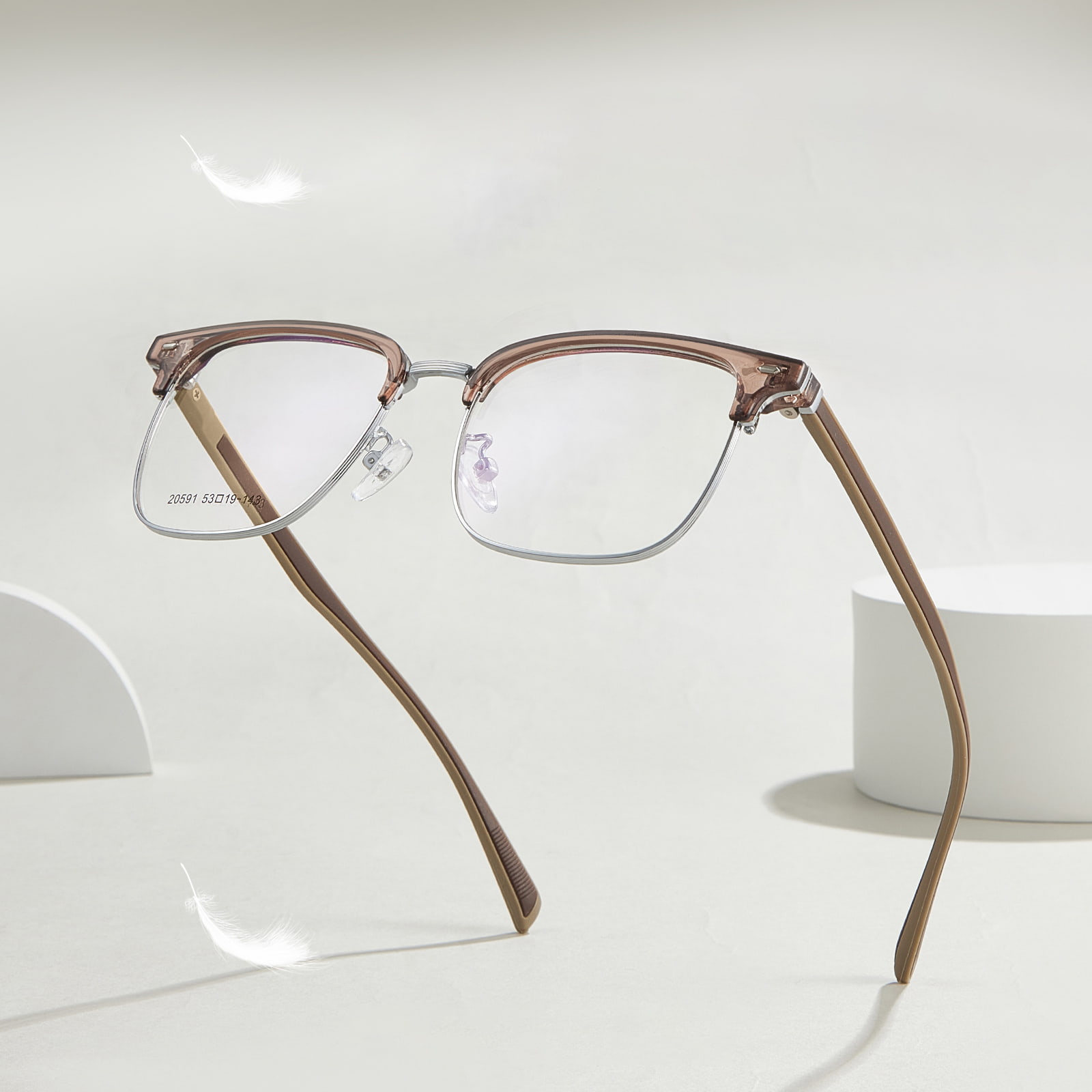 20591 Casual Plastic Steel Temple Alloy Glasses