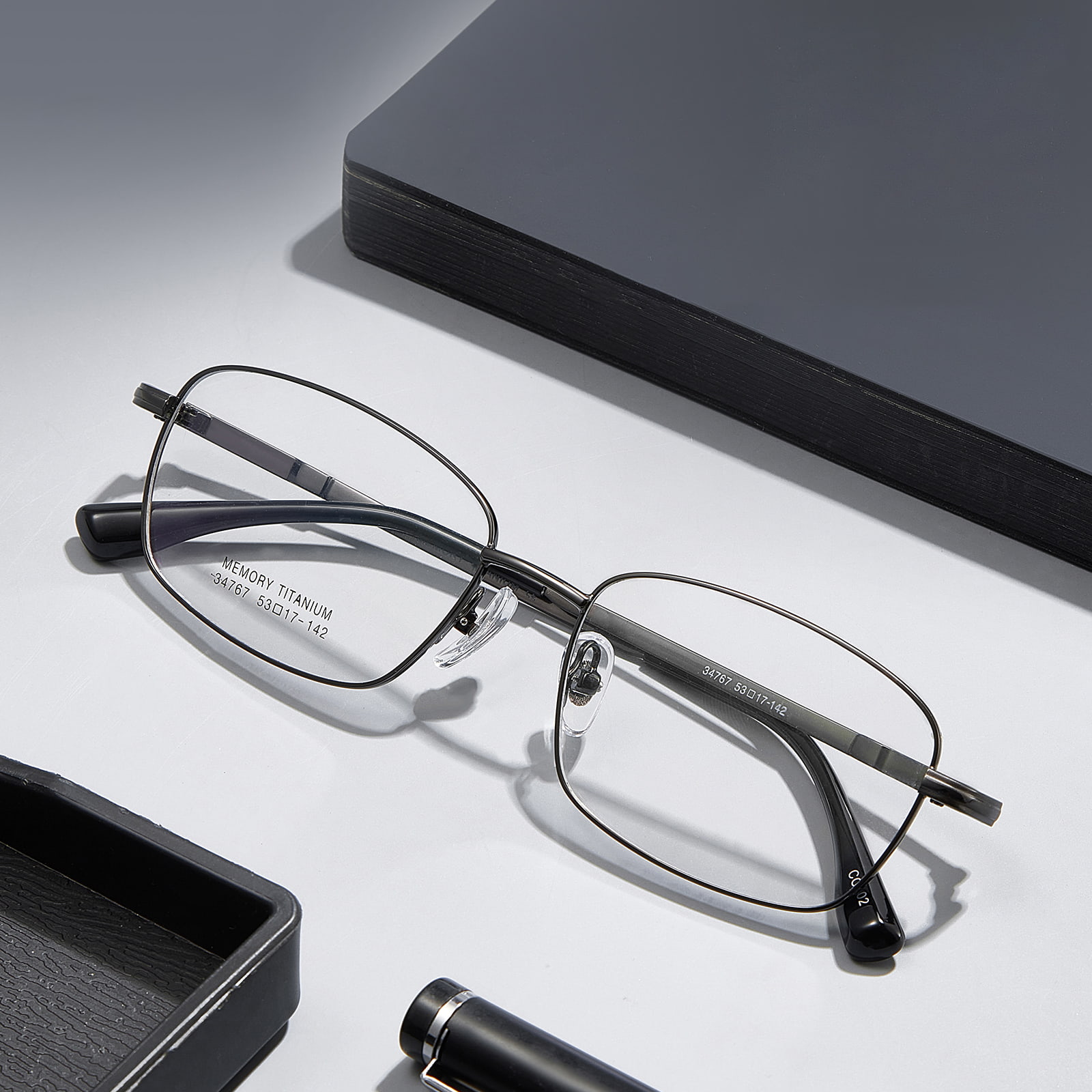 34767 Workplace Memory Titanium Anti-Extrusion Alloy Glasses