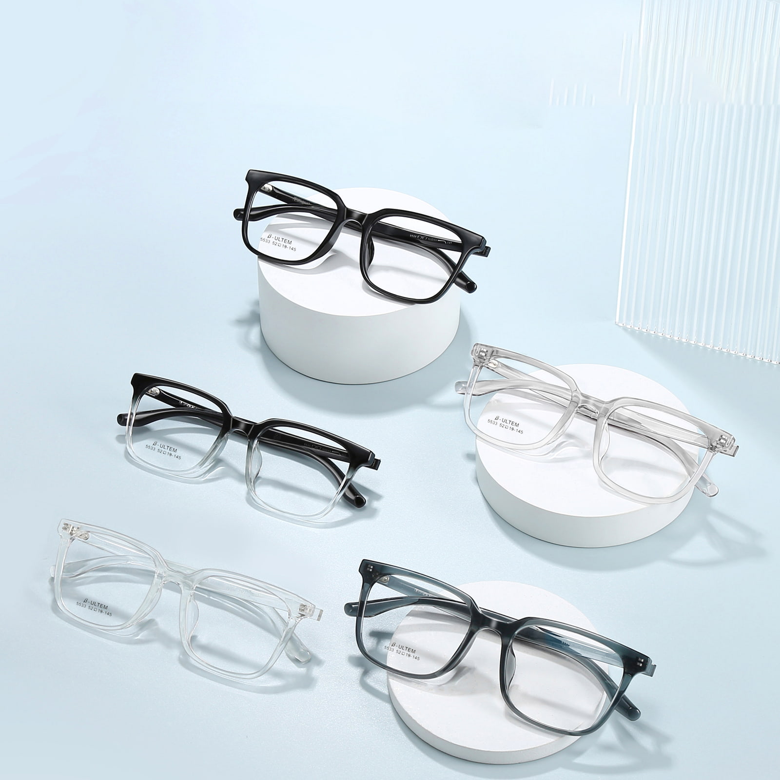 5533 Sports Square Frame Anti-Collision TR90 Glasses