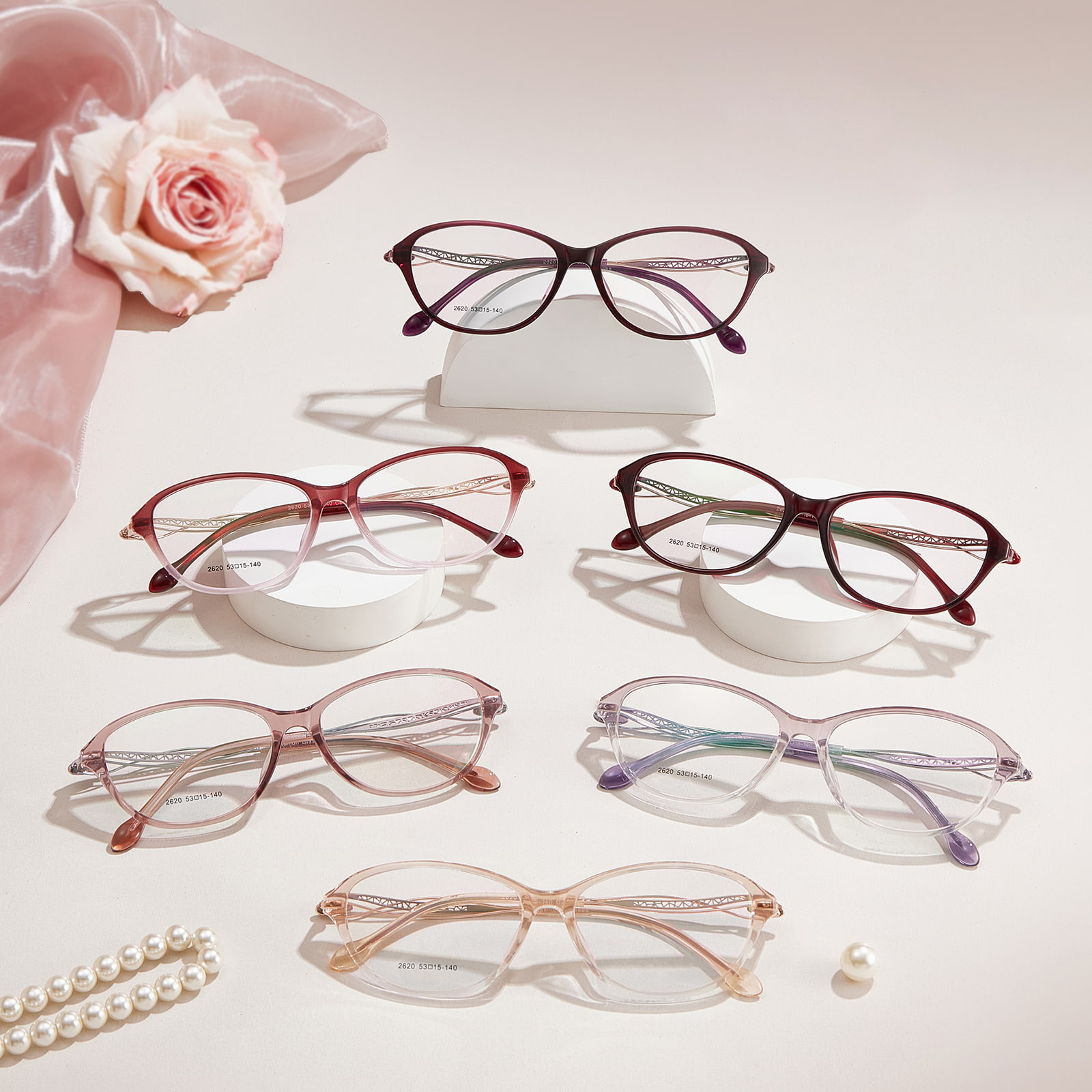 2620 Wide-Rimmed Frame Without Pressing The Ears TR90 Glasses
