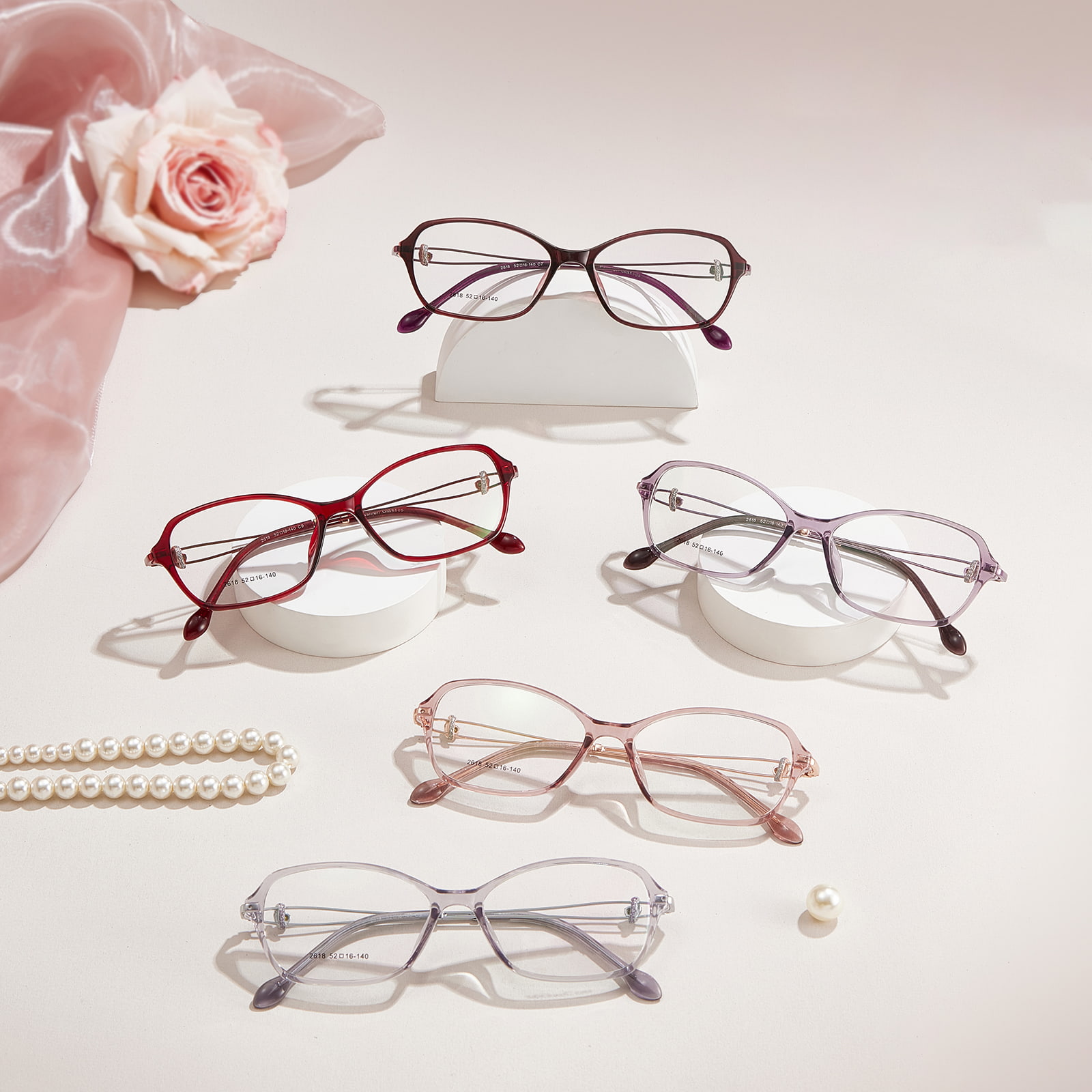 2618 Elegant Polygon TR90 Glasses