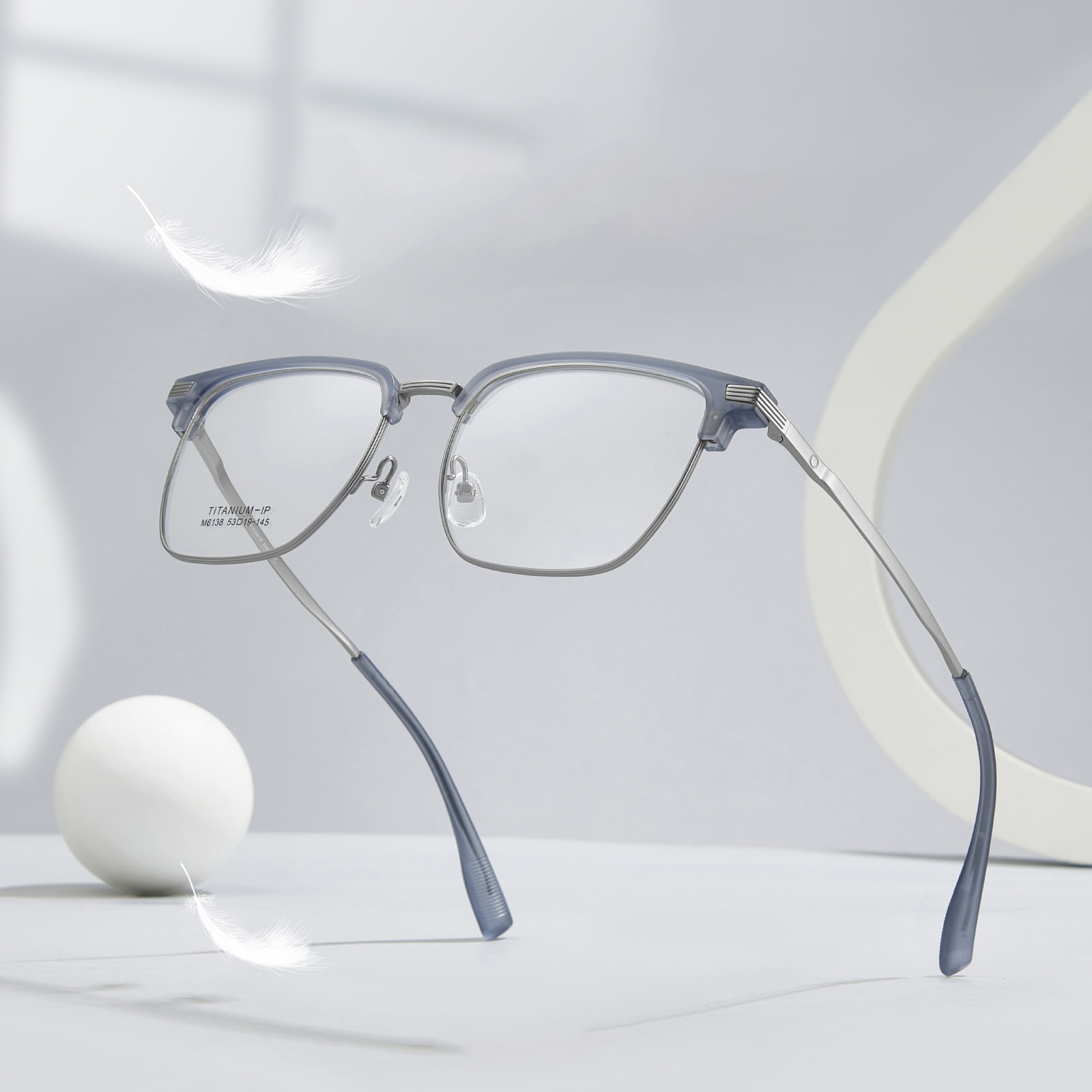 M6138 Stable and Corrosion-Resistant Embossed β Titanium Glasses