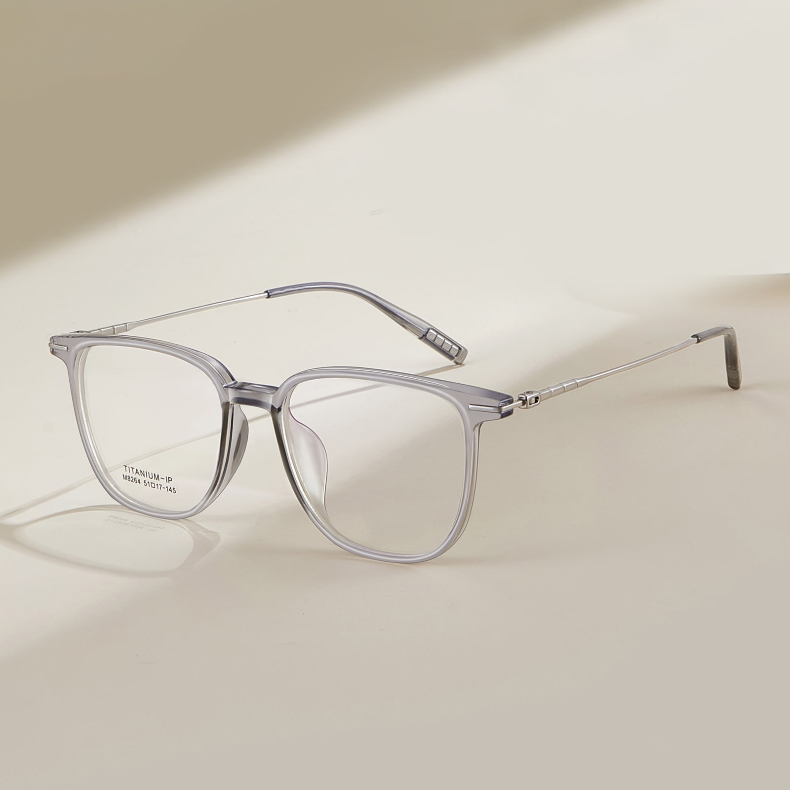 M8264 Lightweight and Durable Bamboo β Titanium Glasses