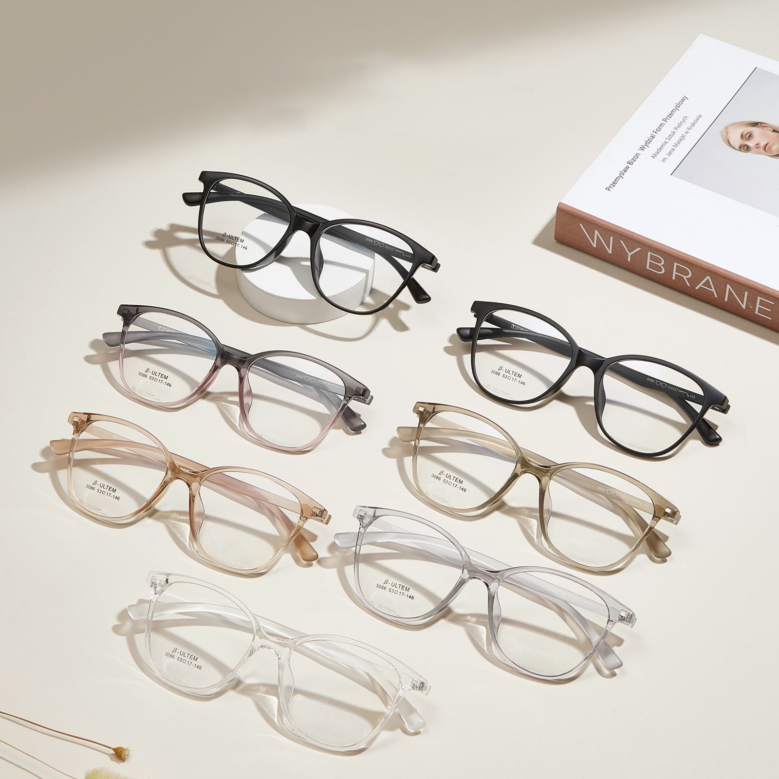 3086 Retro Non-Slip TR90 Glasses For All Face Shapes