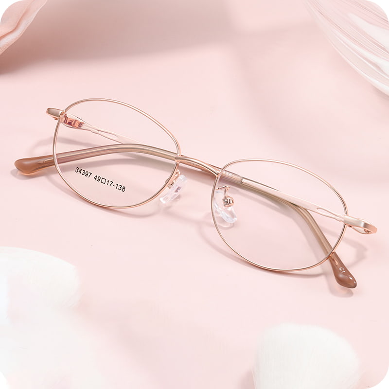 34397 Everyday Oval Full Frame Alloy Glasses