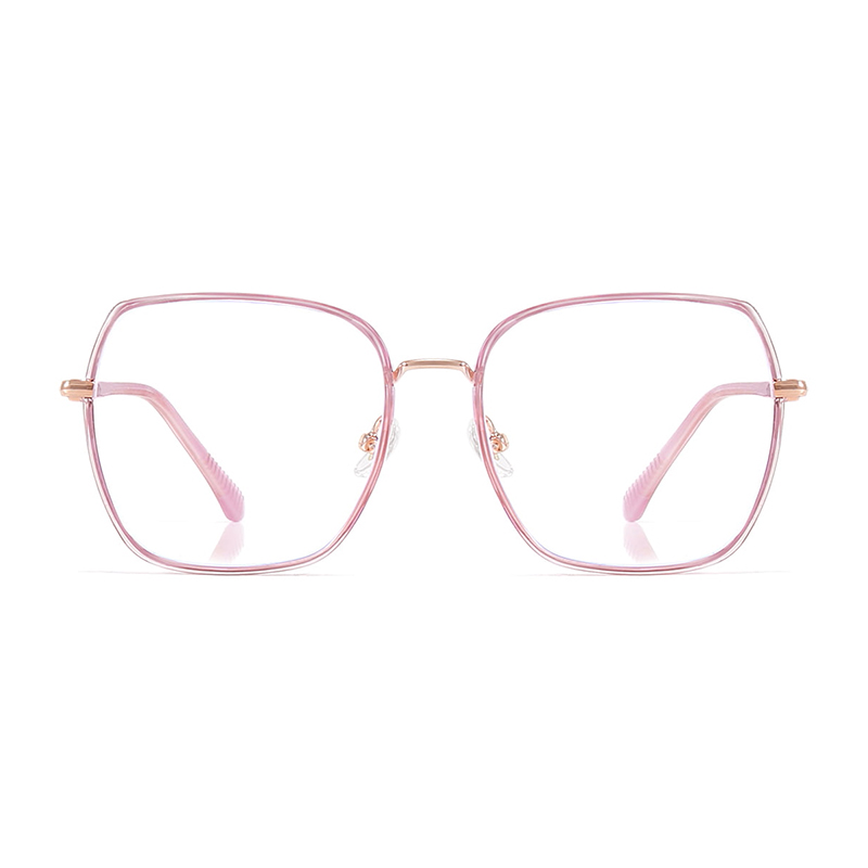 2288 Thickened Wide-Rim Glitter Large Frame Anti-Blue Light Glasses