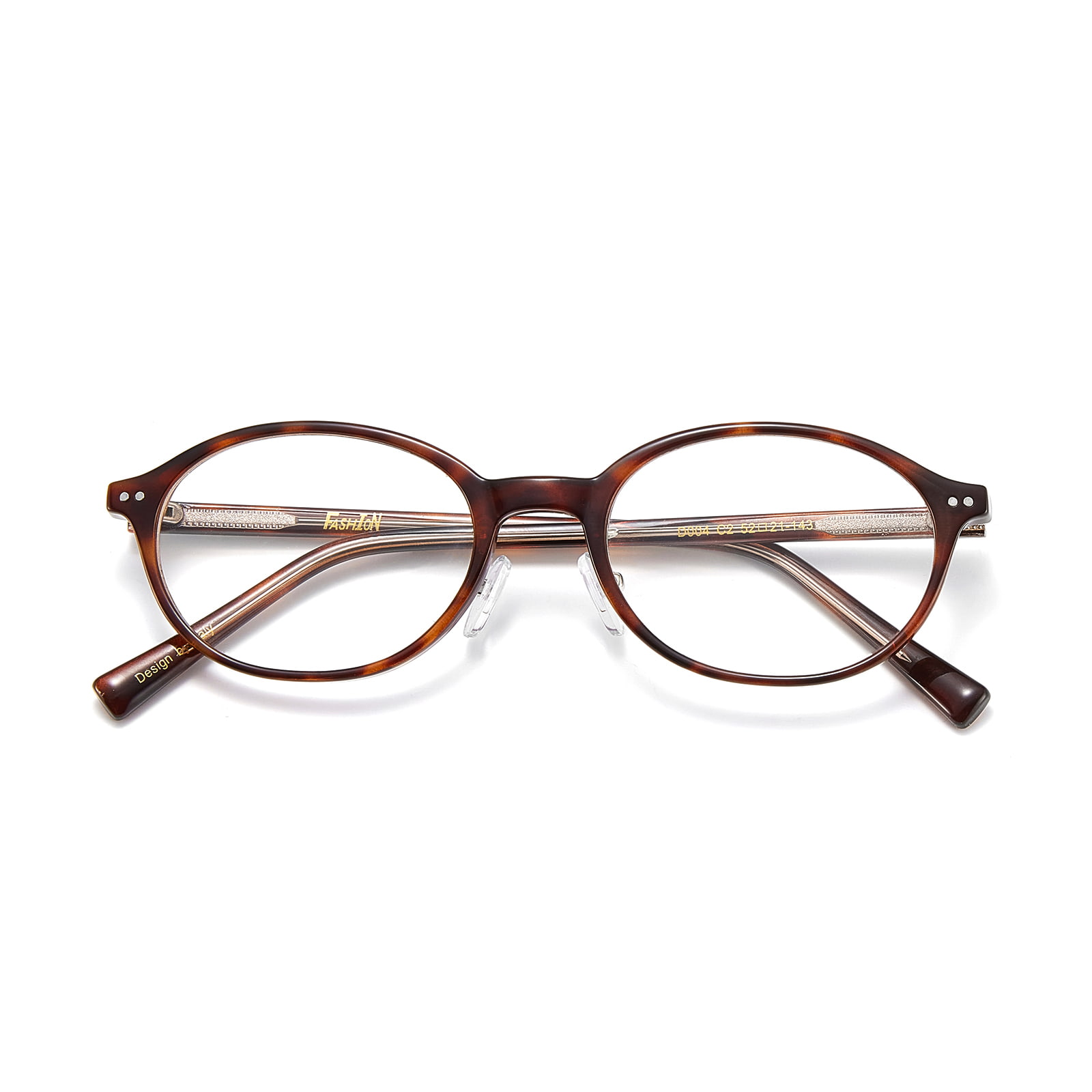 D004 Retro Small Frame Thin Oval Anti-Blue Light Glasses