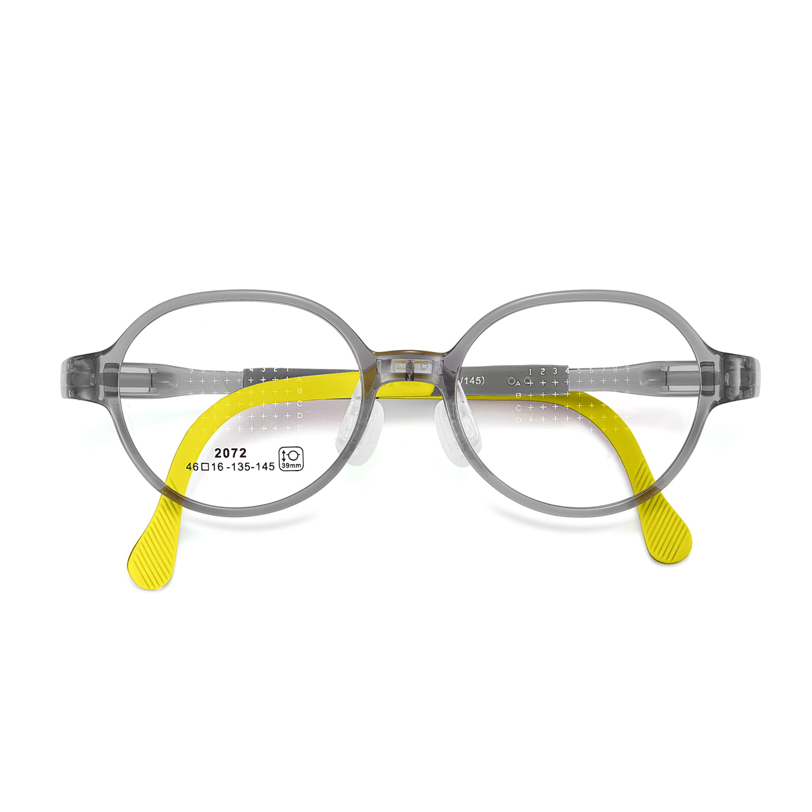 2072 Student Bow Hinge Wear-Resistant Soft Silicone Nose Pad Glasses