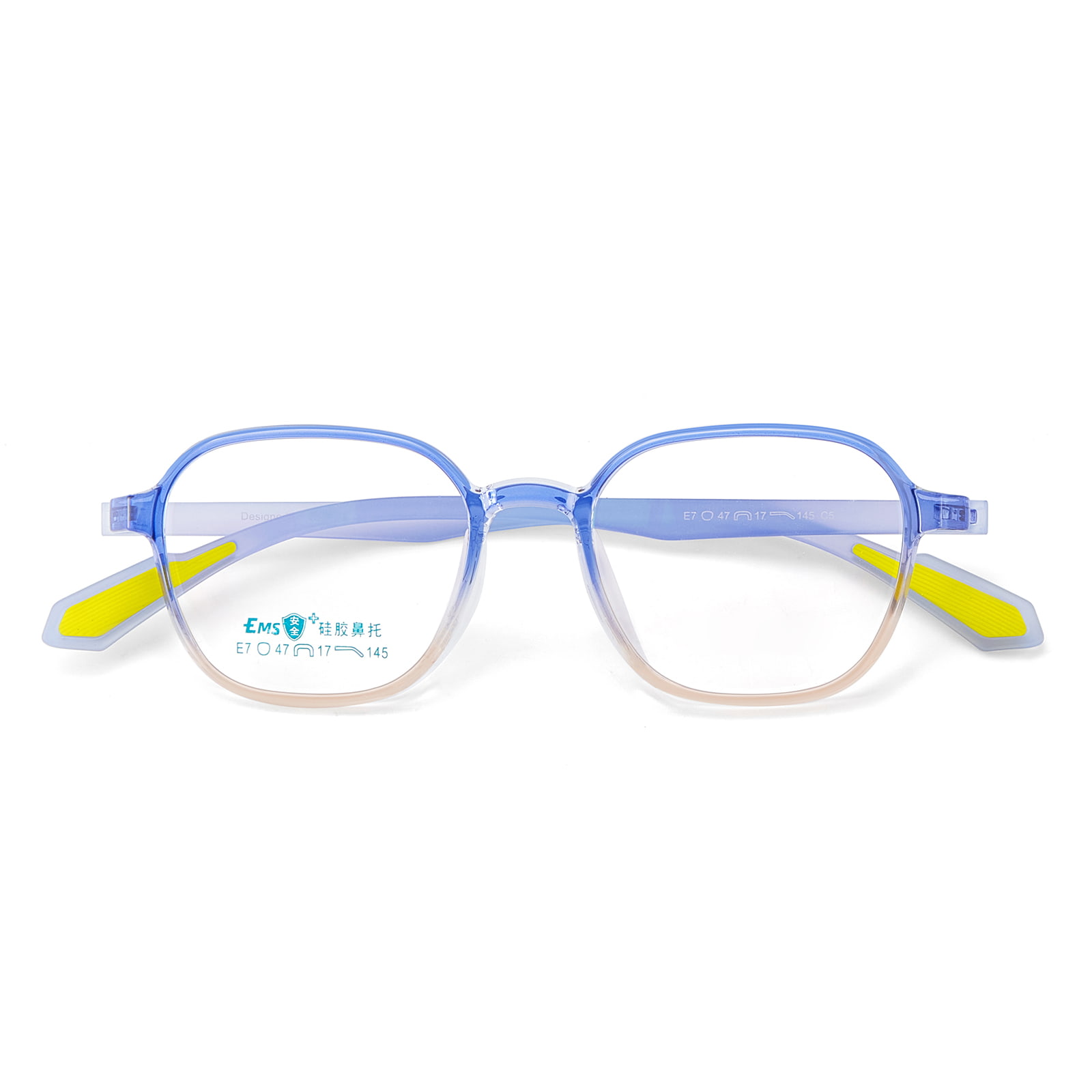 E7 Gradient Color Wide-Rimmed Soft Silicone Nose Pad Glasses
