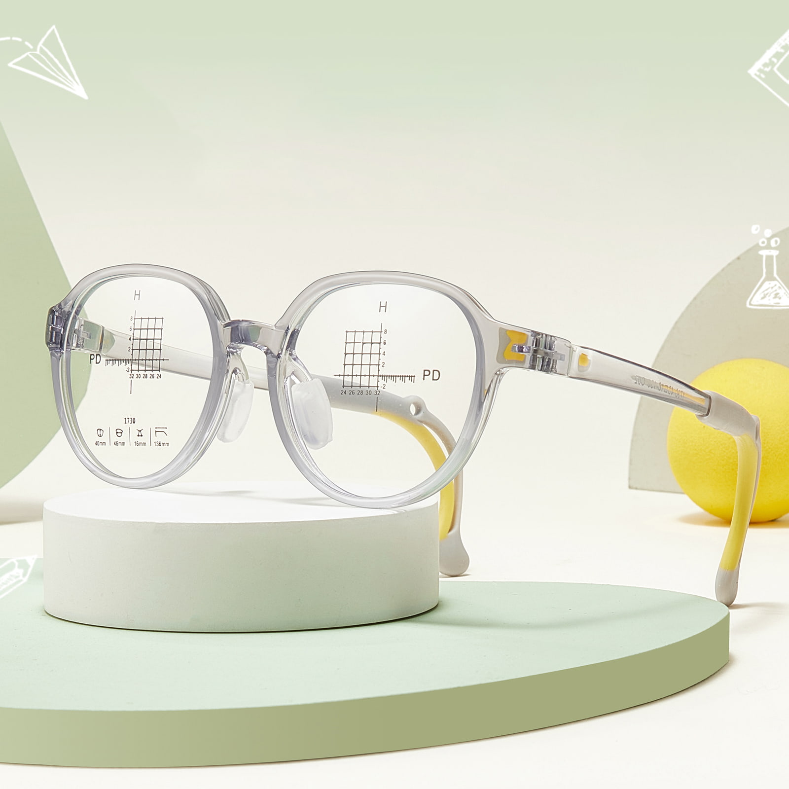 1730 Environmentally Friendly Skin-Friendly Arbitrarily Curved Soft Silicone Nose Pad Glasses