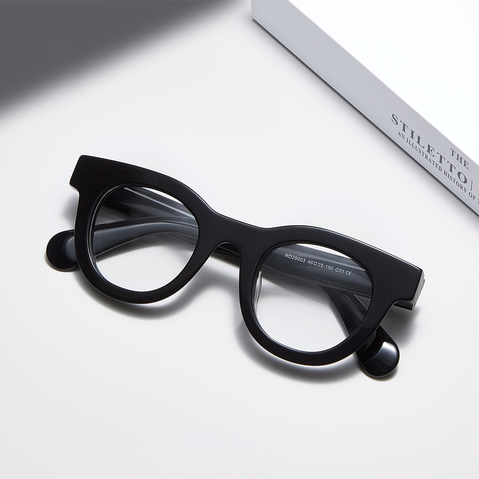 RD29003 Thick Round Frame Tough Plate Glasses
