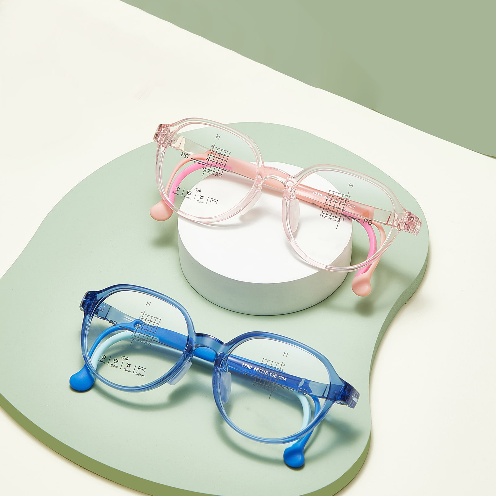 1730 Environmentally Friendly Skin-Friendly Arbitrarily Curved Soft Silicone Nose Pad Glasses